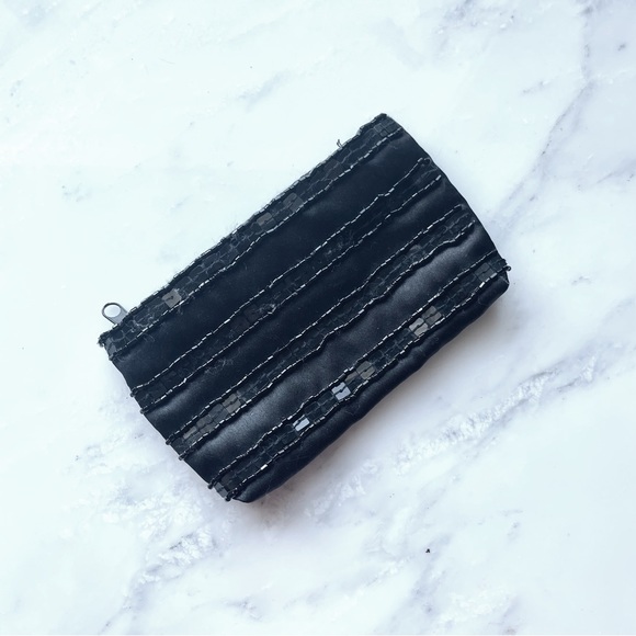 beaded black coin purse - Picture 1 of 2